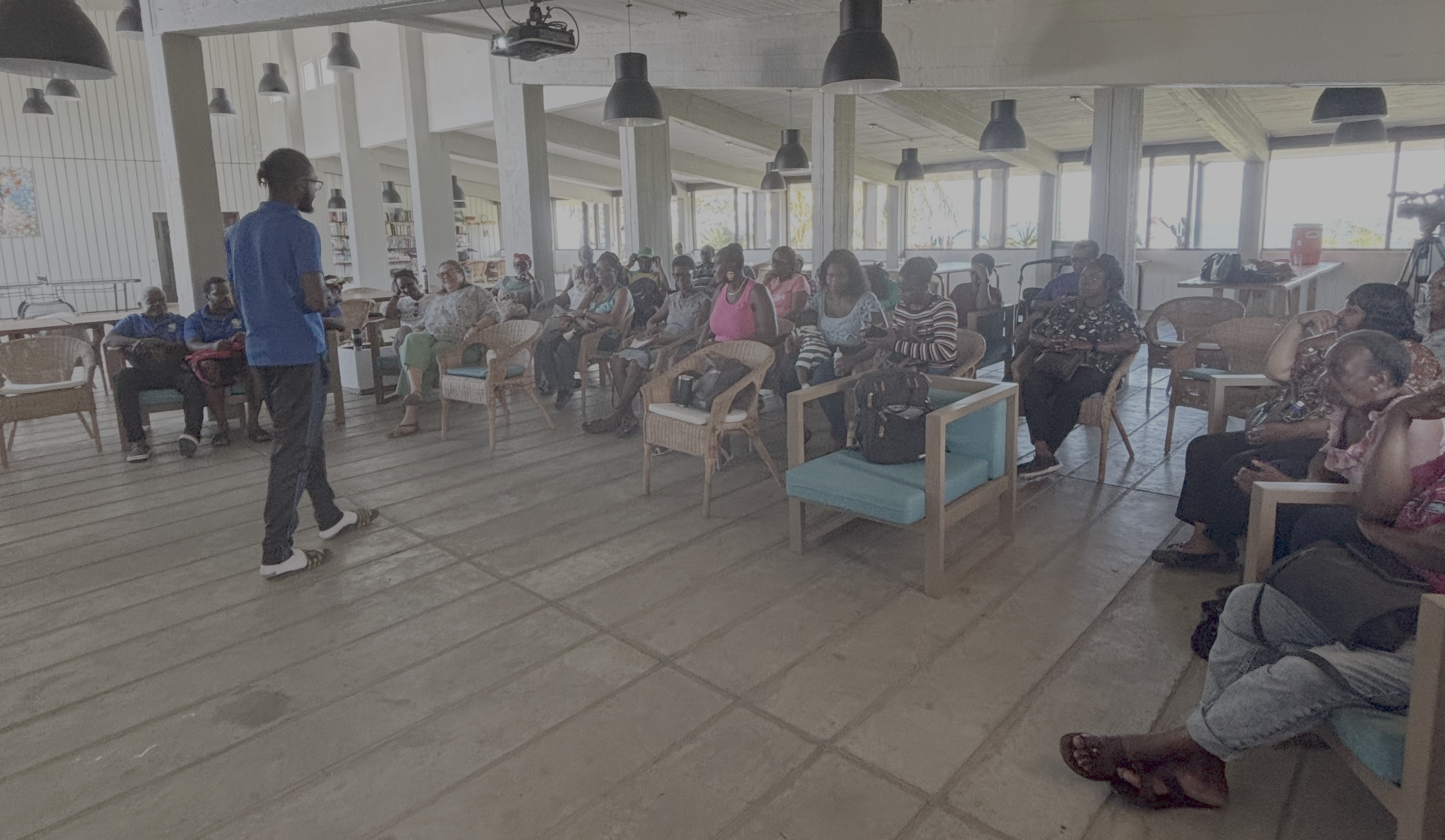 NutritionalWorkshop1 - Marvin welcoming participants